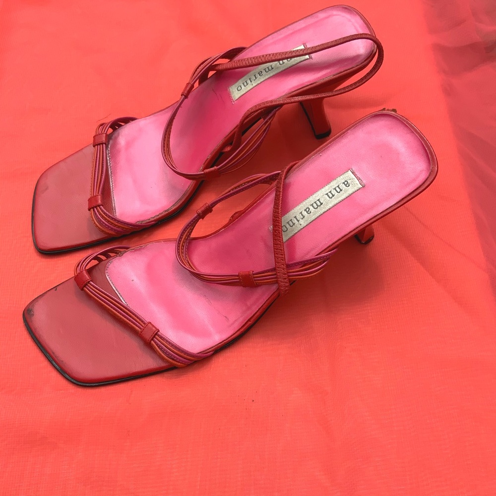 Ann Marino Fuchsia Pink Summer Sandals